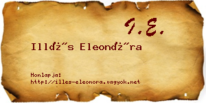 Illés Eleonóra névjegykártya